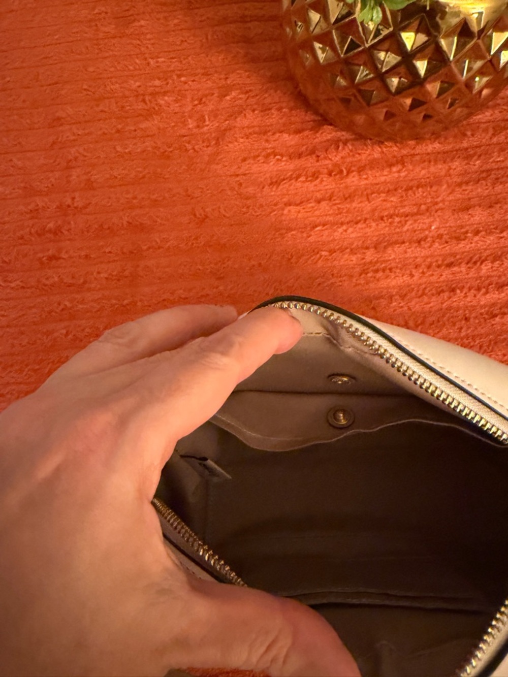 Coach Signature Monogram Crossbody Bag in Beige - Picture 12 of 16